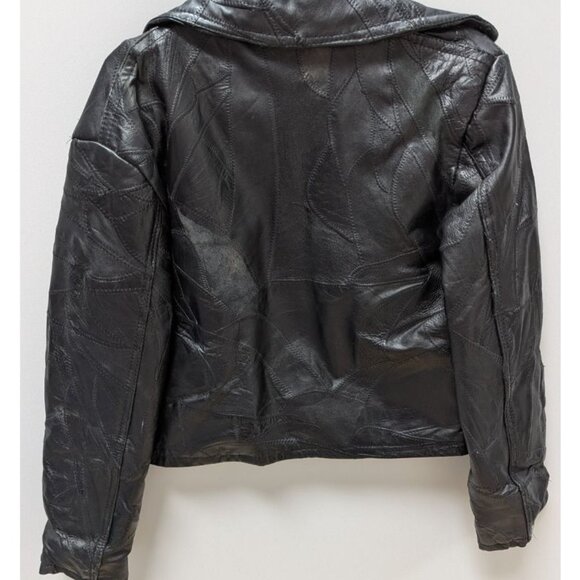 Navarre Leather Company Black Italian Stone Leather Jacket - Picture 2 of 2